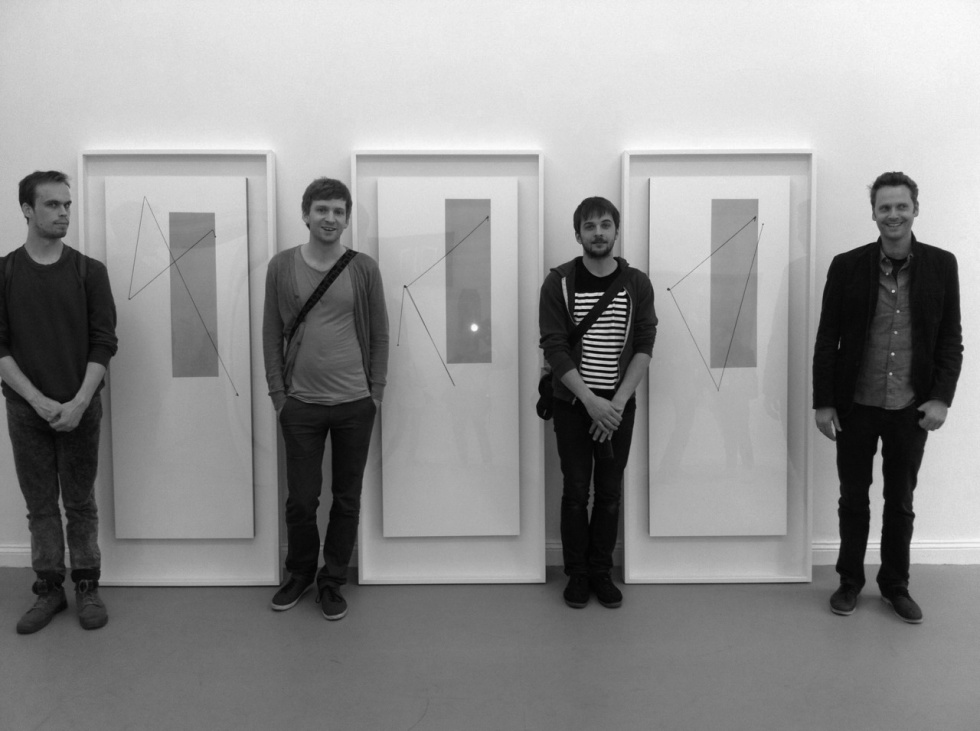 Peter Broderick - Ólafur Arnalds - Nils Frahm - Dustin O'Halloran at Stuart Bailes exhibition in Berlin 2011_photo by Robert Raths