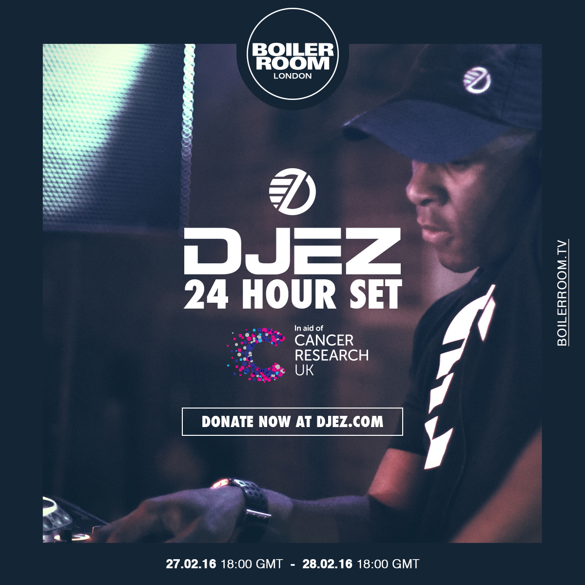 DJ EZ 24hr Set in Aid of Cancer Research UK BOILER ROOM